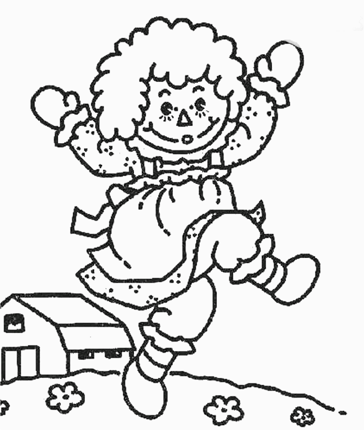 raggedy ann coloring pages - photo #9