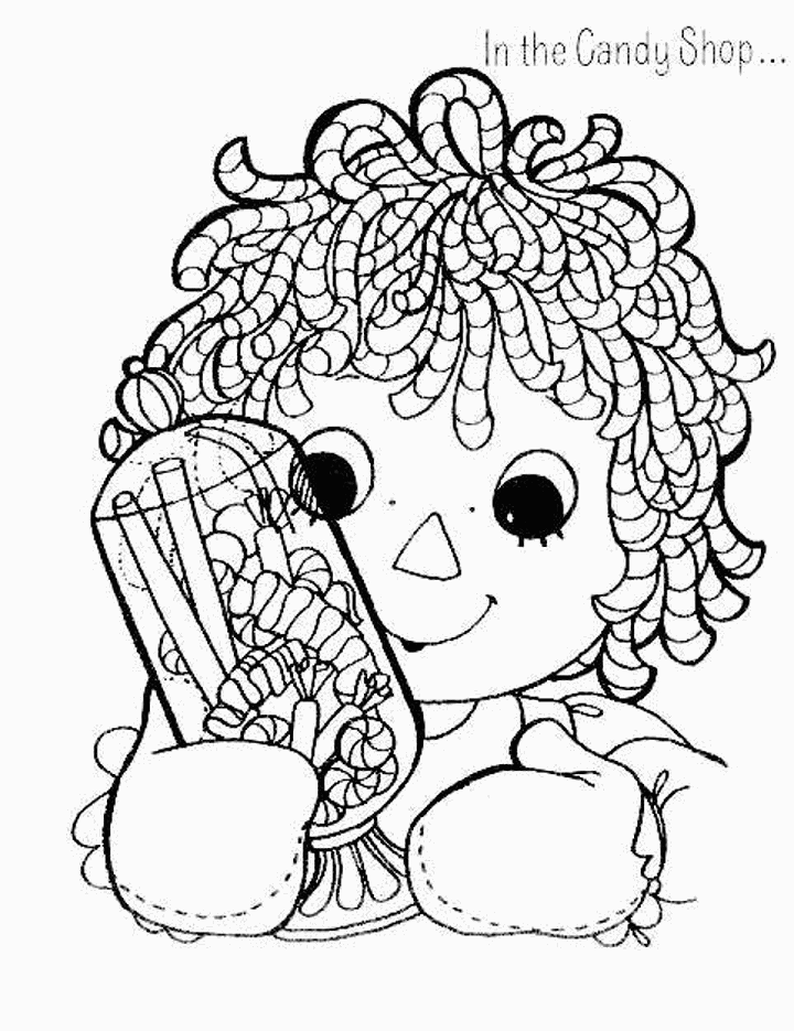 raggedy ann coloring pages - photo #8