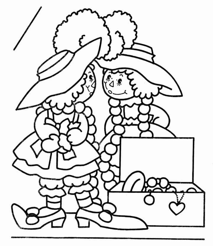 raggedy coloring pages - photo #11