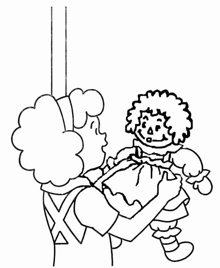raggedy coloring pages - photo #14