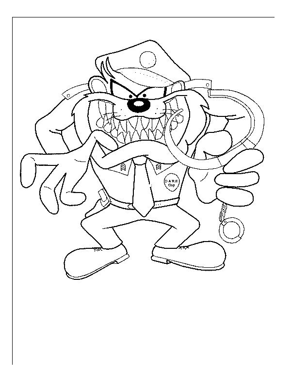 taz coloring pages - photo #22